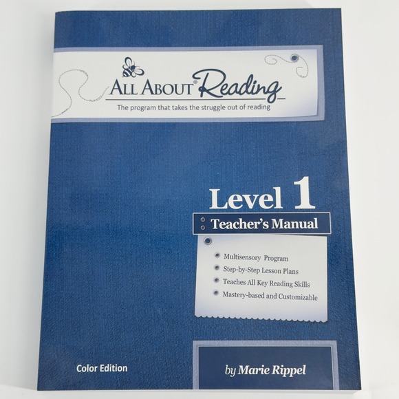 All About Learning Press Other - All About Reading Level 1 Teacher's Manual Color Edition Marie Rippel